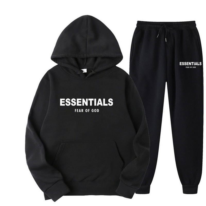 Men's and Women's Autumn and Winter 230g Heavy Essentials Printed Men's Sweatshirt Suit Hoodie Men's and Women's Autumn and Winter 230g Heavy Essentials Printed Men's Sweatshirt Suit Hoodie