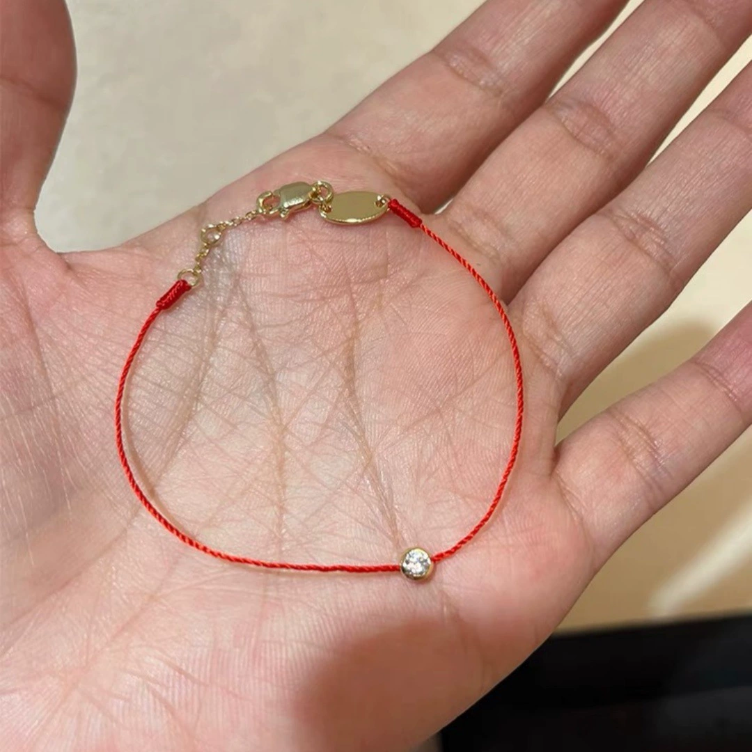 Красная верёвочная bracelet, кулон на день рождения, украшение для любимого, Франция, подарок на день рождения