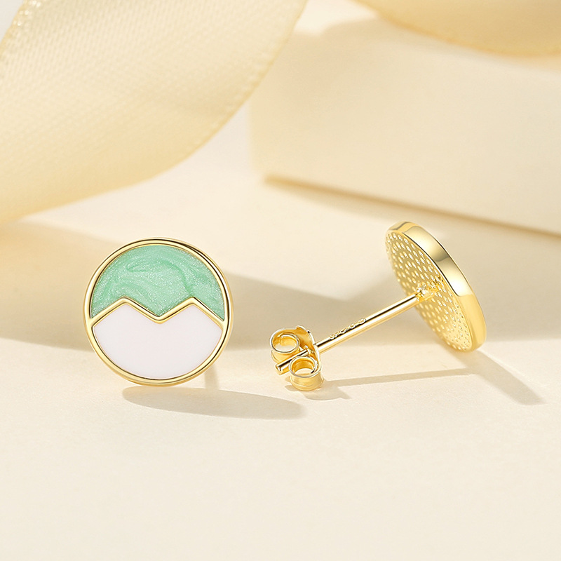 S925 pendientes de plata de ley ola estilo chino pequeño todo partido pequeño fresco pendientes de plata fábrica al por mayor