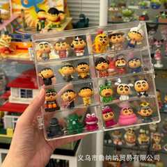 小さいサツマイモの萌え粒の収納ケースはドアを持っています。透明なデスクトップのミニ人形の置物を重ねて展示棚を収納することができます。