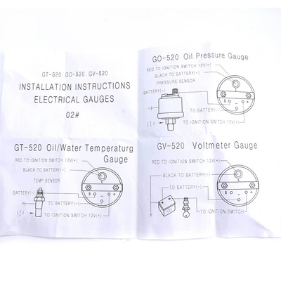 oil pressure psi voltmeter — automobile instrument