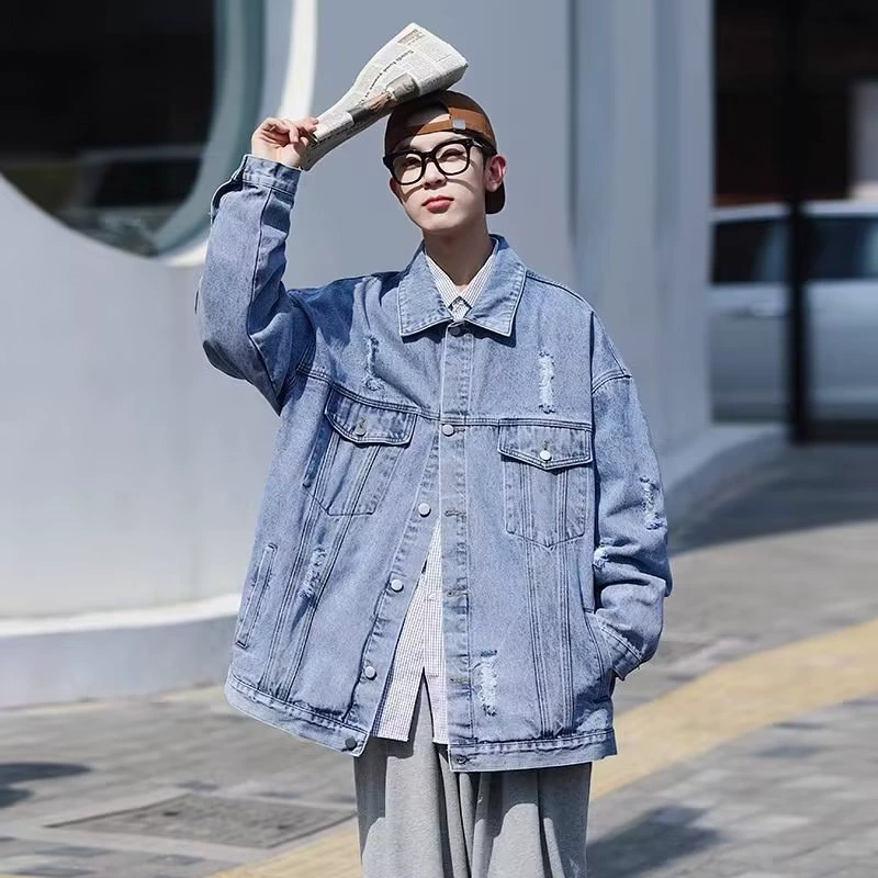 Мужская демисезонная куртка от Denim Brand, большого размера