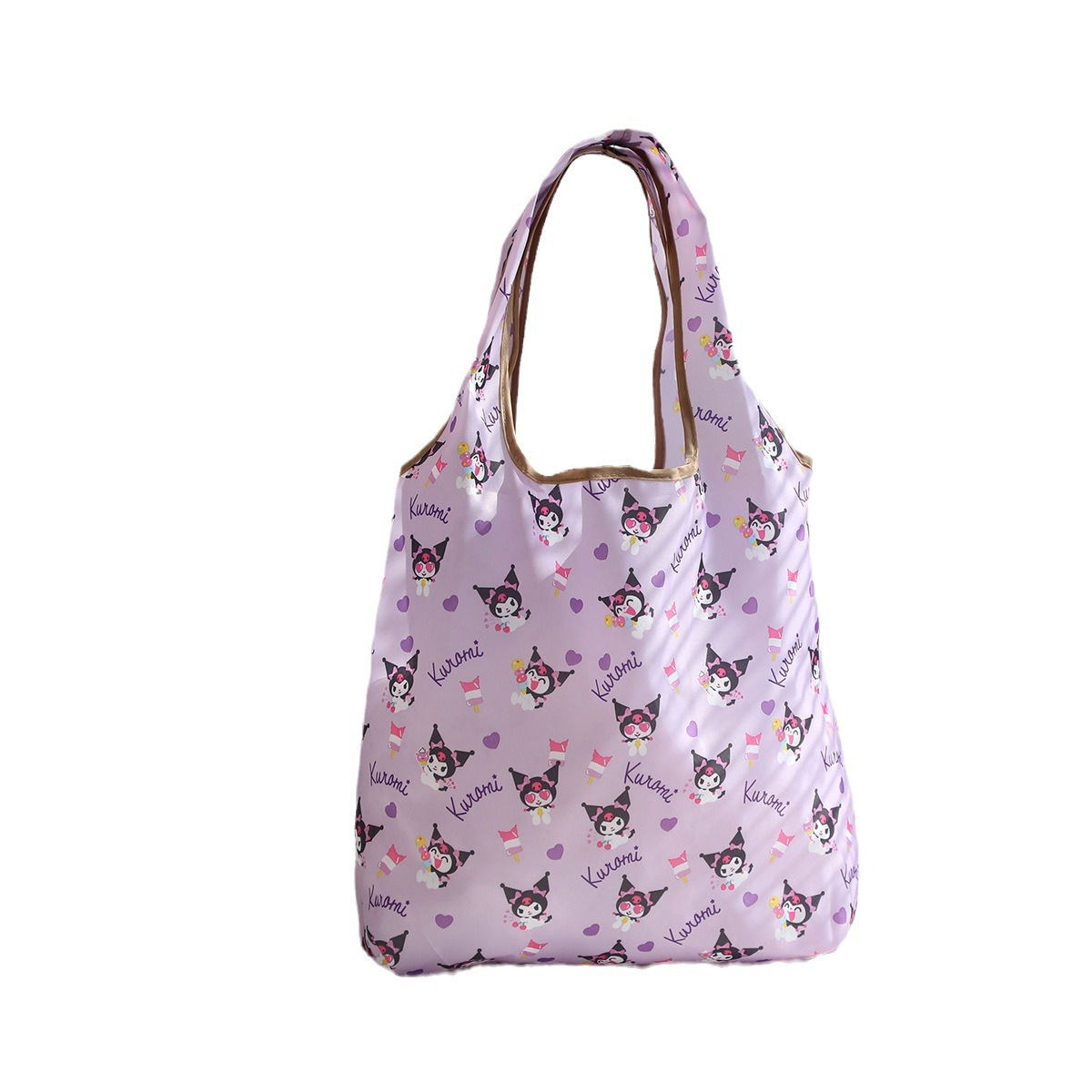 Dibujos animados lindo coolomi gran capacidad bolsa de protección del medio ambiente portátil plegable supermercado bolsa de compras bolsa de tela ligera bolsa de hombro