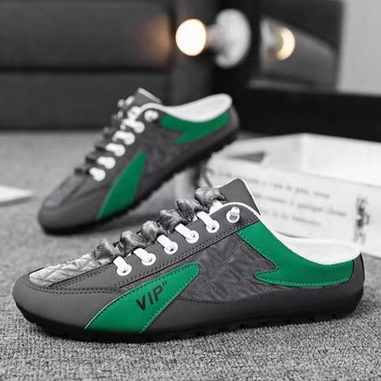 Foreign Trade plus size Summer Slippers Men's Outer Wear Non-slip Soft Bottom Slip-on Driving Casual Soft Bottom Heel-free Fashion
