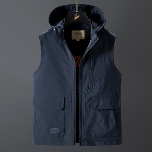 2022 Spring and Autumn New Men's Workwear Vest Spring and Autumn Fishing Photography Casual Quick-drying Vest Jacket 2980