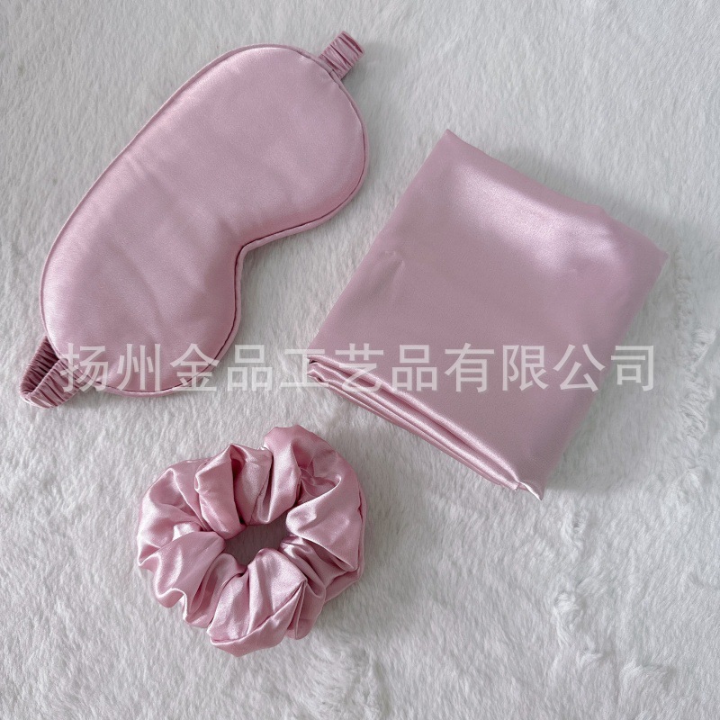 Sopa de ojos púrpura de tangas + anillo para el cabello + funda de almohada set de tres piezas (paquete completo OPP)