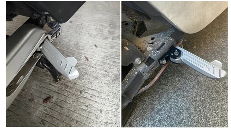 New National Standard Shenzhen Electric Vehicle G05 Second-Generation Rear Foot Pedal with Additional Rear Seat Footrest, Foldable Aluminum Alloy Foot Pedal