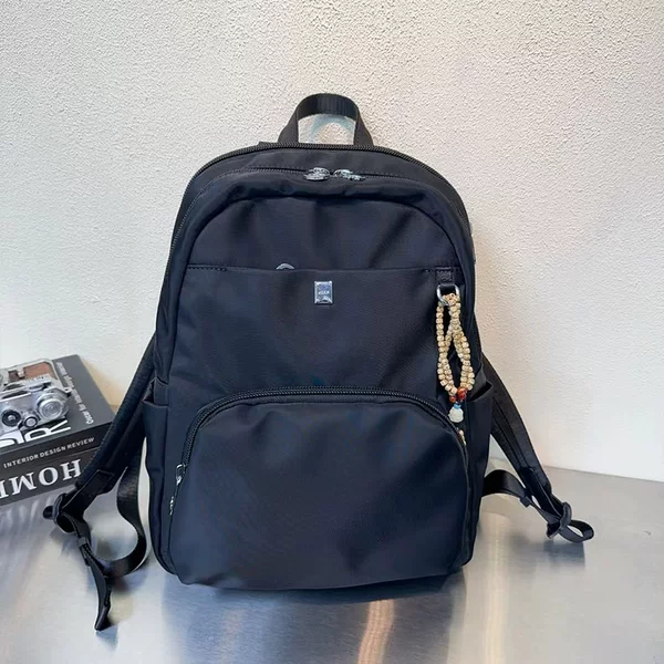 Men's and Women's Backpack Waterproof Oxford Cloth Bag Casual Simple Backpack Multi-compartment Pocket Business Commuter Computer Bag