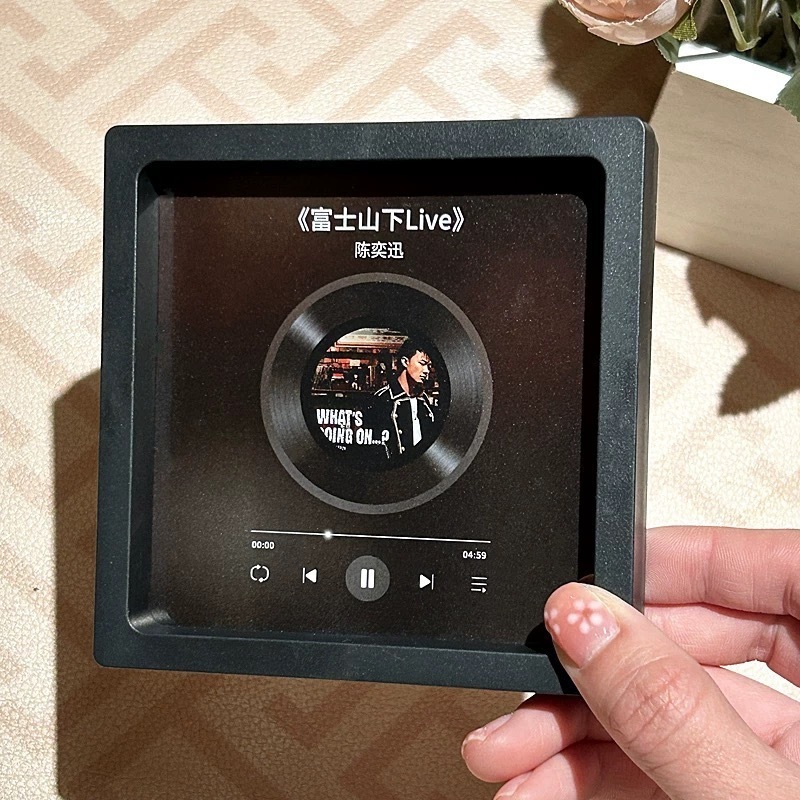歌う音楽冷蔵庫マグネットフォトフレームビニールレコード、カップル、友人、親友向け|undefined