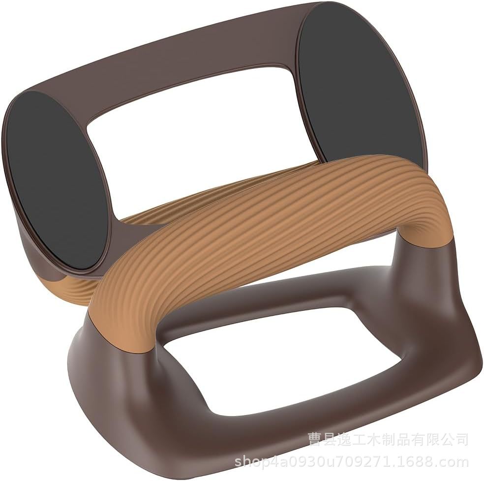 Cross-Border New Wooden Push-Up Stand Ergonomic Design to Assist Ground Strength Training Home Fitness