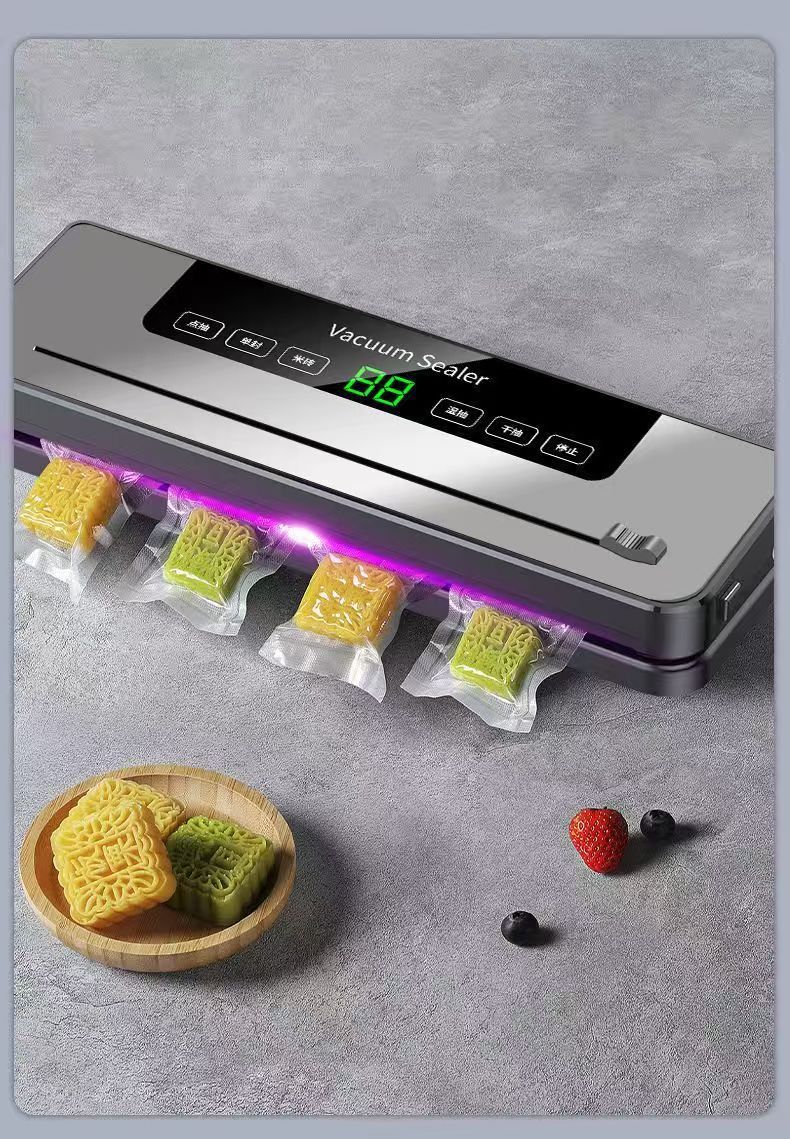 Cross-border Electric Display Household Heat Sealer - High-Power Fully Automatic Vacuum Sealer Dry and Wet Dual-Use Vacuum Machine
