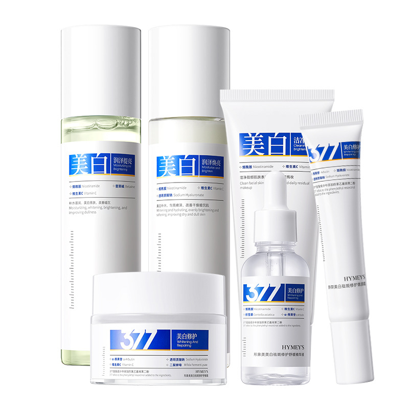 Imagen de belleza de la piel, blanqueamiento, eliminación de manchas, limpiador facial, hidratación, hidratación, nutrición y reparación, crema facial de agua 377 productos para el cuidado de la piel
