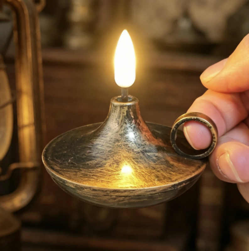 Middle Eastern Vintage Oil Lamp, Retro-Style Craftsmanship, Electronic Candle Lamp, Festive Decoration, Table Lamp for the Front Hall Middle Eastern Vintage Oil Lamp, Retro-Style Craftsmanship, Electronic Candle Lamp, Festive Decoration, Table Lamp for the Front Hall