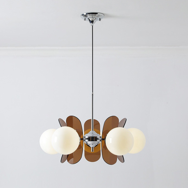 Bauhaus Retro Restaurant Chandelier Designer Medieval Magic Bean Dining Table Living Room Chandelier Wabi-Sabi Style Master Bedroom Eye Protection