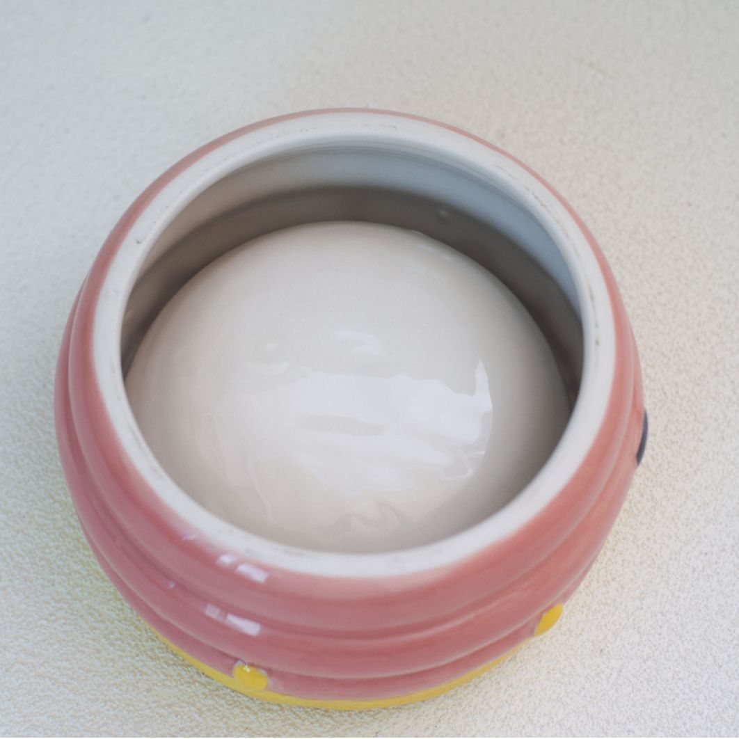 Miel olla pierna alta cerámica gato tazón anti-mascota tazón anti-golpe mascota agua potable protección columna cervical hecho a mano bajo vidriado