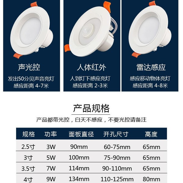 Physiological induction ceiling light for hotel