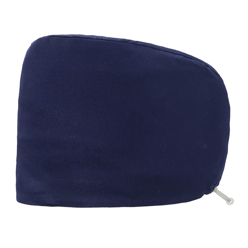 Color sólido casquillo de la enfermera bordado impreso puro algodón casquillo de la enfermera médica verde oscuro Estomatólogo cirugía TAPA DE TRABAJO