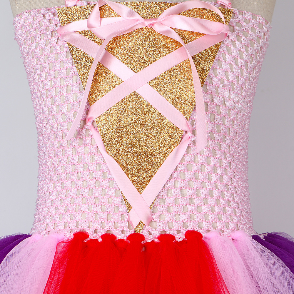 Kid's Clothing children's clothing children's Halloween witch costumes Witch is also crazy role playing mesh tulle skirt_voghion.com