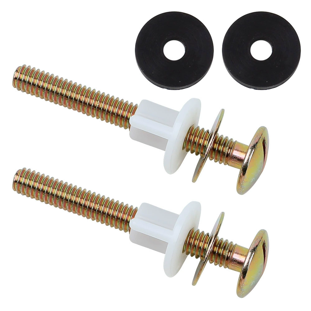 Фитинги для крышки унитаза крепежные винты болты для резервуара для воды для унитаза из мягкой стали с трансграничным переходом разноцветное цинковое покрытие