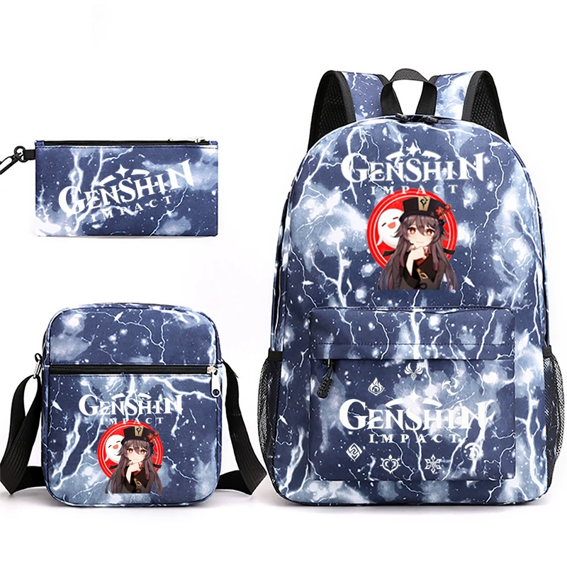 Genshin Impact, backpack, pencil case, one-shoulder bag, Amazon