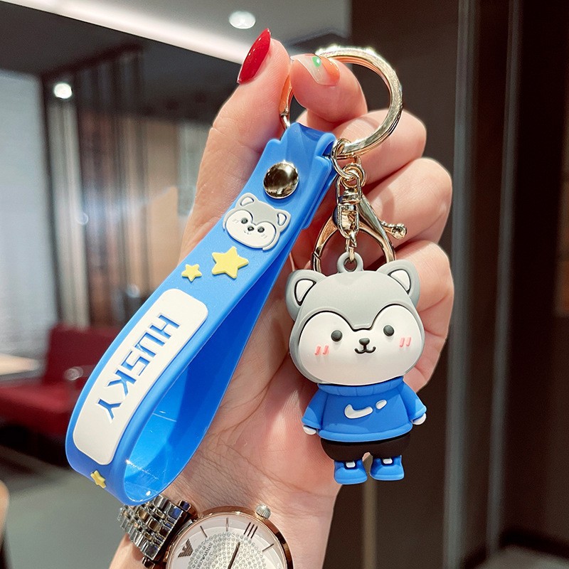 Venta directa de fábrica llavero colgante pequeño muñeca tridimensional llavero de coche mochila escolar colgante puesto al por mayor productos pequeños