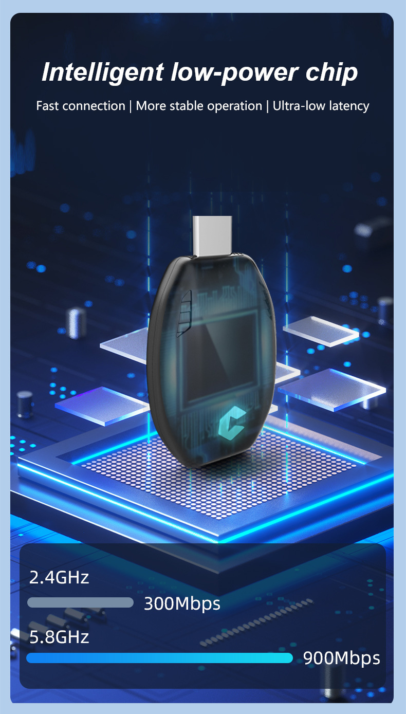 Airplane mirror CarPlay wired to wireless box Android Auto car machine interconnection box TYPE-C adapter
