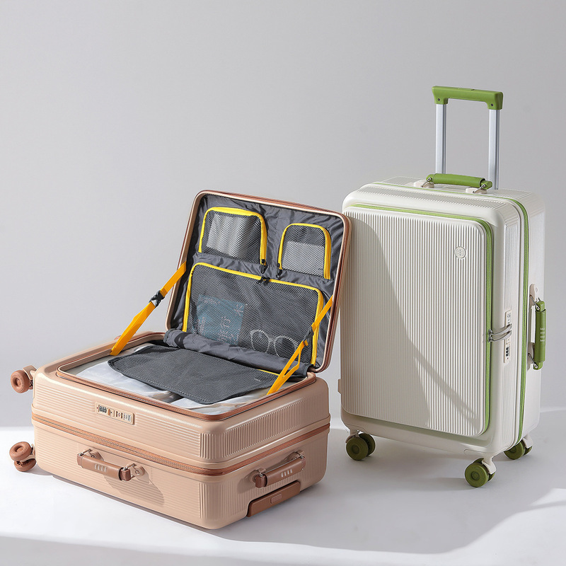 Side-Opening Suitcase 24inch Expandable 20inch Carry-On Suitcase Travel Suitcase Trolley Case 28inch Custom Password-Protected Luggage
