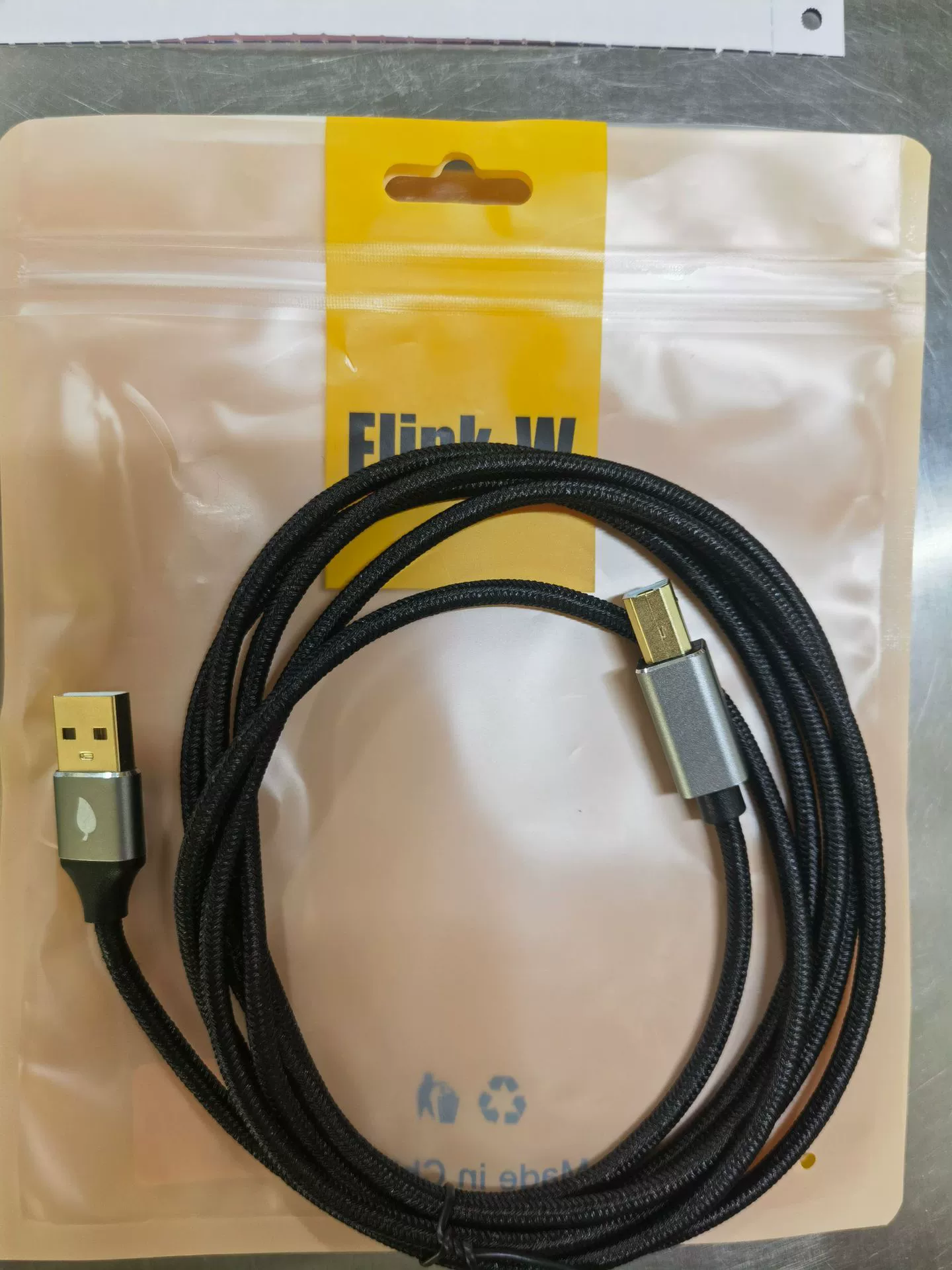 Кабель данных Type-C к USB для принтера, кабель общего назначения для ноутбука, печать Type-C к порту B