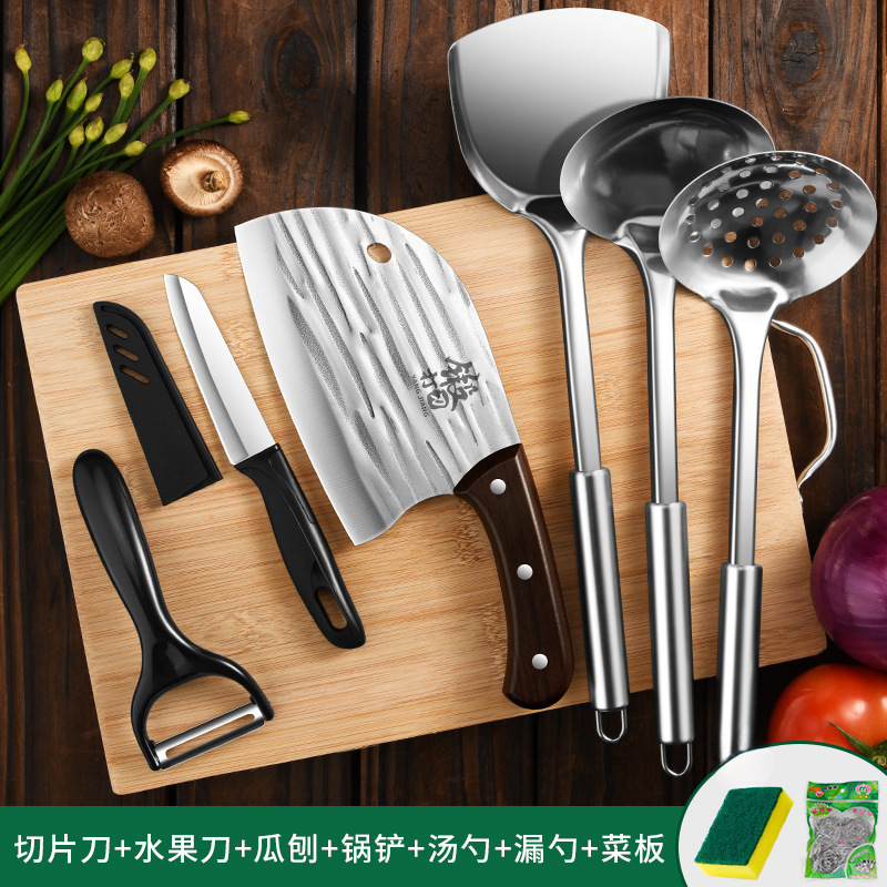 Cuchillo de cocina Longquan 2 - en - 1 con tablero de cortar forjado Yangjiang cuchillo de cocina cuchillo de cocina sin fotos