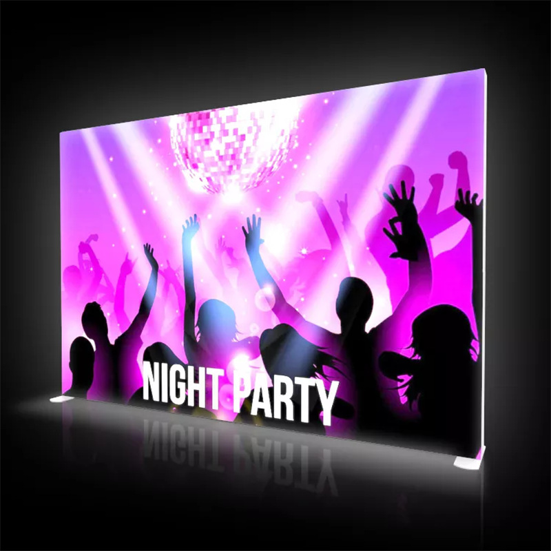 美什 卡布灯箱铝合金超薄卡扣式灯箱室内商场超市货架灯箱广告牌