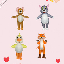 跨境道具派对表演充气可爱动物玩偶服充气服装万圣节派对动物充气