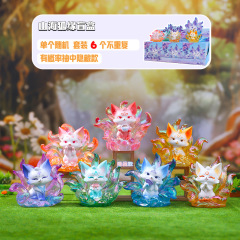 新款国潮山海狐缘盲盒桌面摆件热销创意潮玩古风家居装饰厂家直销