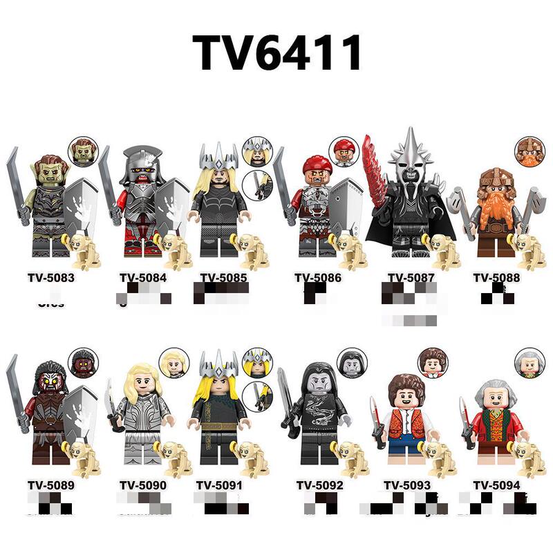 Foreign Trade Goods Tv6411 Tv and Movie Series Lord of the Rings Puzzle Assembled Building Block Minifigure Toys Foreign Trade Goods Tv6411 Tv and Movie Series Lord of the Rings Puzzle Assembled Building Block Minifigure Toys