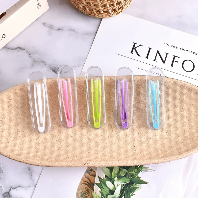 Зажим для контактных линз Силиконовый набор Пинцет Всасывающая палочка Экстрактор контактных линз Ношение инструмента Носить костюм Портативный помощник