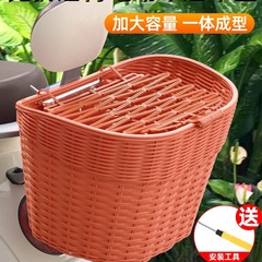 电动车后置车筐电动摩托车后尾挂篮置物车篓后用靠背菜篮子