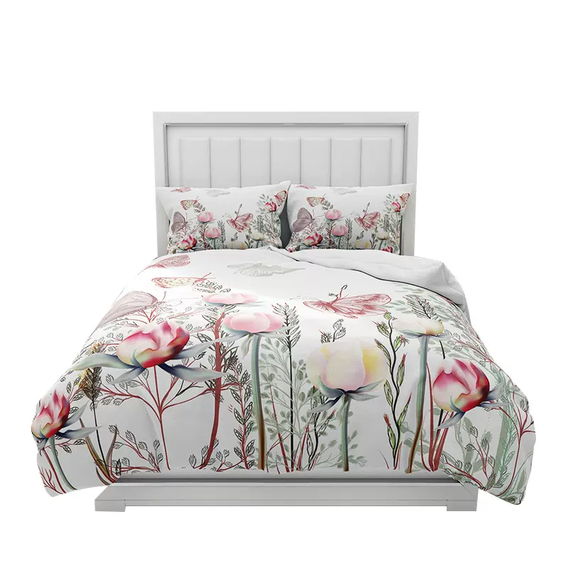 亚马逊跨境外贸定 制三件套四件套被套床上用品3D数码印花批发