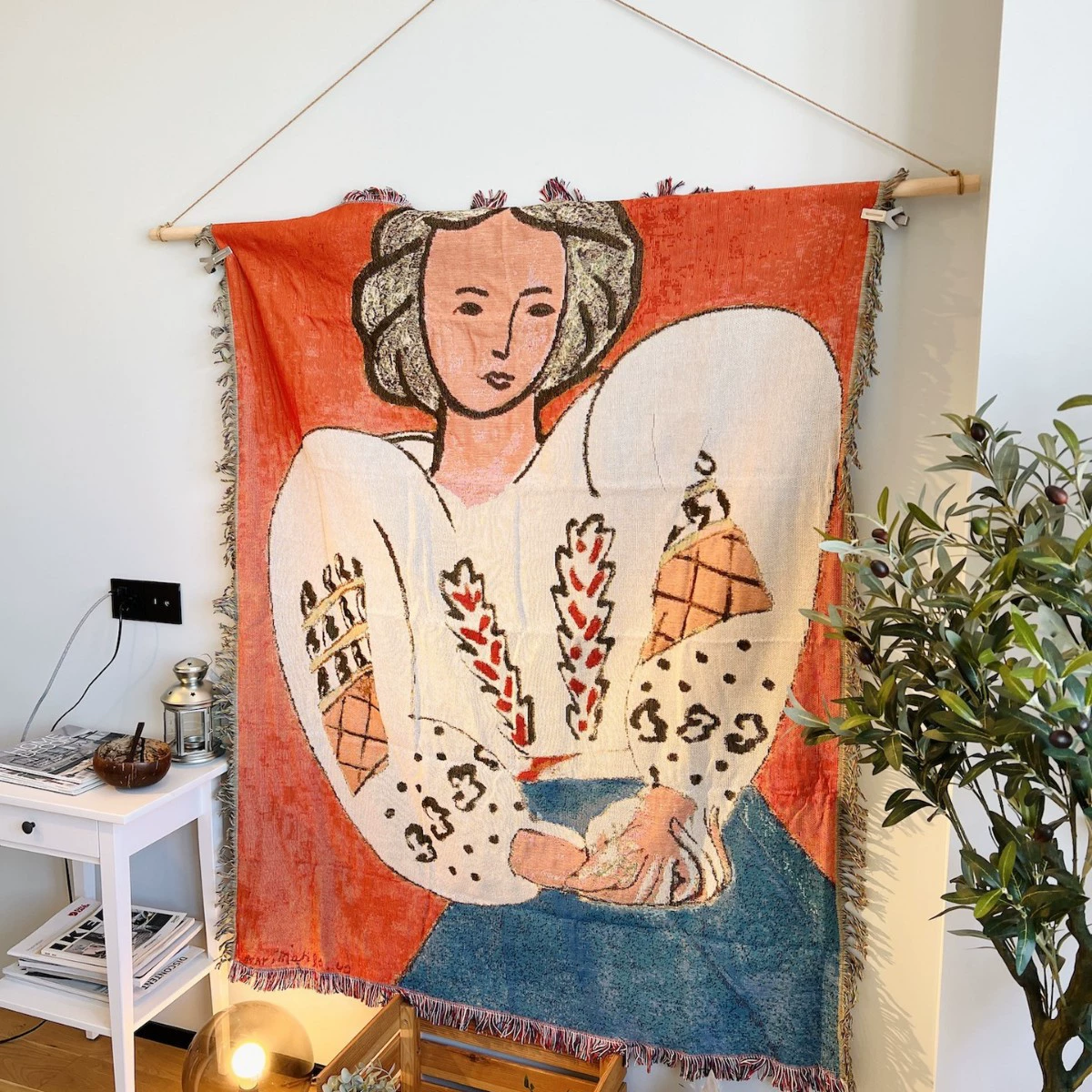 Климт ретро абстракция масляная живопись одеяльник золотая линия искусство гобелен настенная декоративная занавесь для спальни диван одеяло