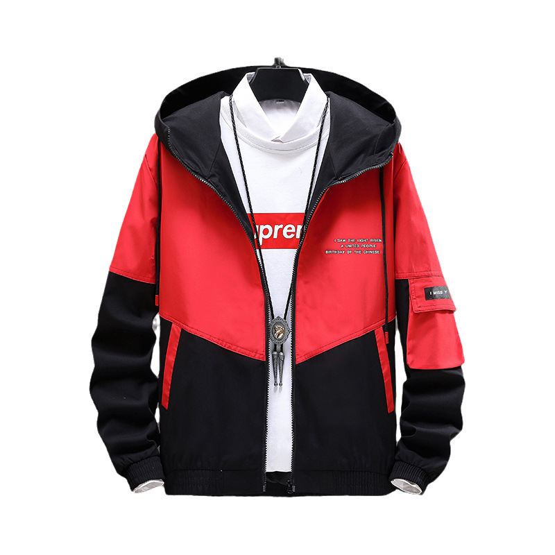 Men's Clothing workwear jackets for men, spring and autumn styles, trendy brand hooded jackets for men, autumn youth casual loose clothes_voghion.com