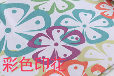 컬러 인쇄-검은 색 테두리-옥스포드 천