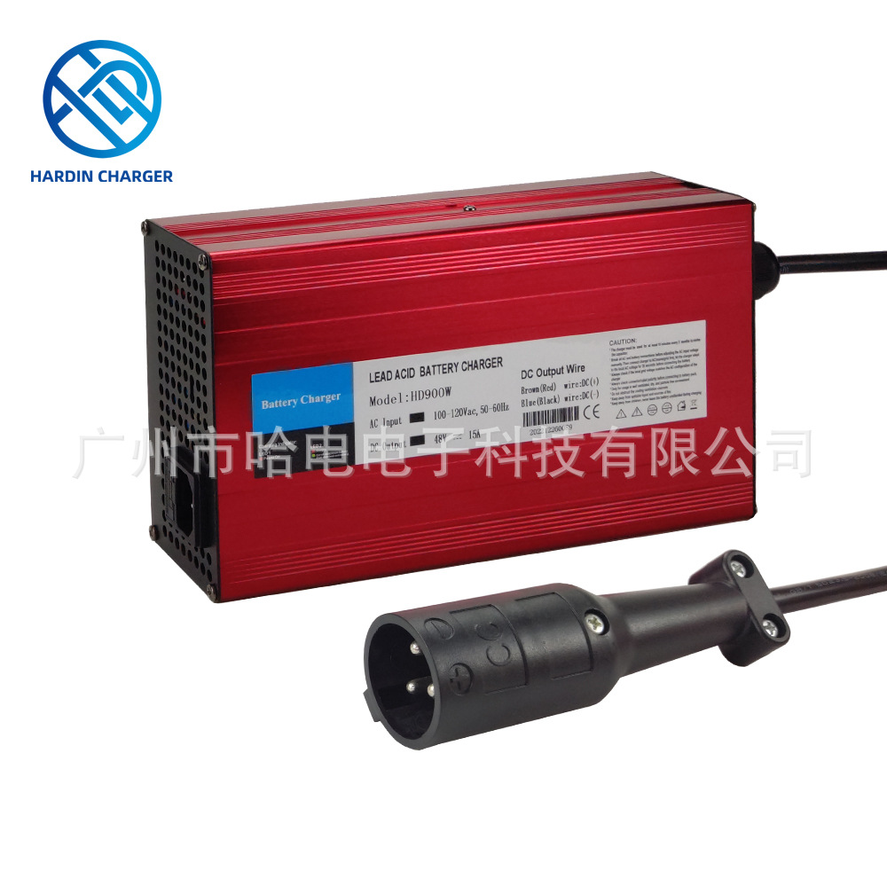 110V美标高尔夫球车48V15A铅酸充电器 大圆头 RPC 雅马哈 RXV