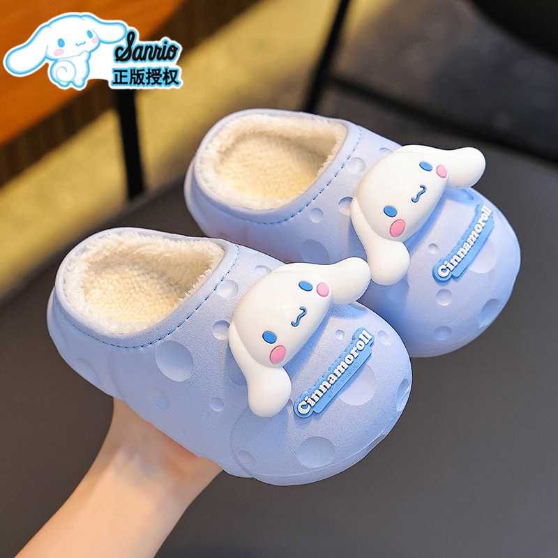 Zapatillas de algodón de invierno para niños niñas calentadas y pelusa para padres e hijos en el hogar bolsas de zapatos de algodón para niños pequeños y medianos