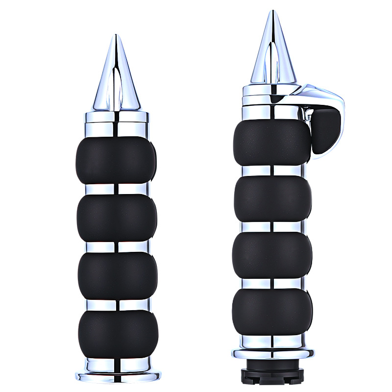 SBJ-10079 Harley 25mm 핸들 고무 팁 소형 부스터(전기도금)