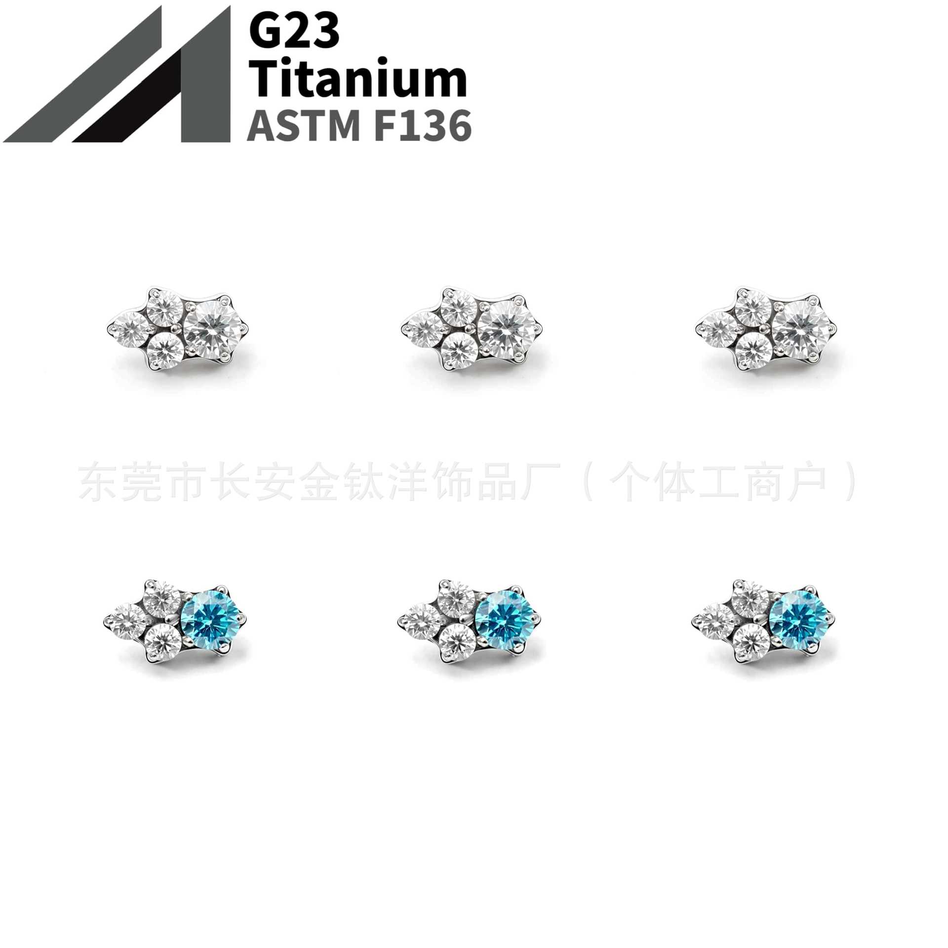 16G labret stud size and finish detail