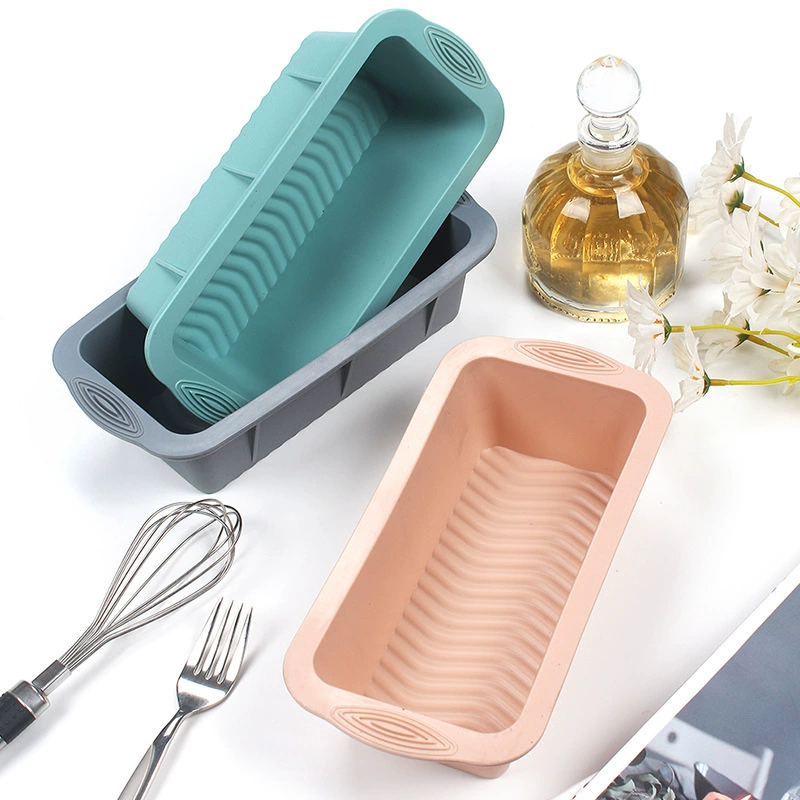 Tusi baking tray silicone long square baking pan baking tool baking sheet mold anti -slip baking pan factory spot