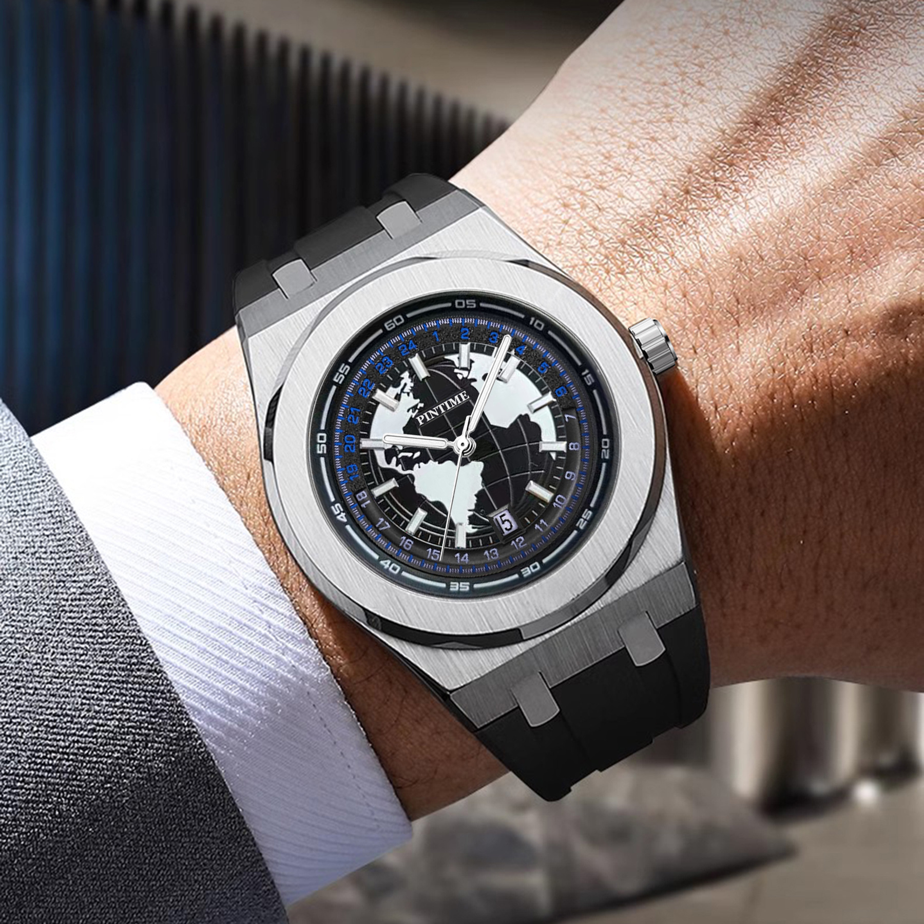 American Brand Men's Watch Wandering Earth Quartz Watch Men's Niche Advanced Sense Watch Men's Waterproof Men's Watch