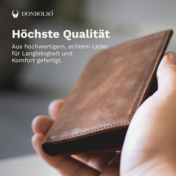 Cartera de cuero multifuncional personalizada RFID anti-robo para hombres cartera de multi-tarjeta doble doble retro Crazy Horse Skin Cartera