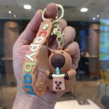 Custom cartoon cute Capybara keychain bagcharm keychain gift