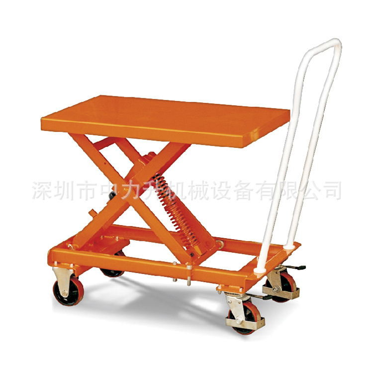 MH-L40弹簧自重式平台车 模具手推车移动液压平台车