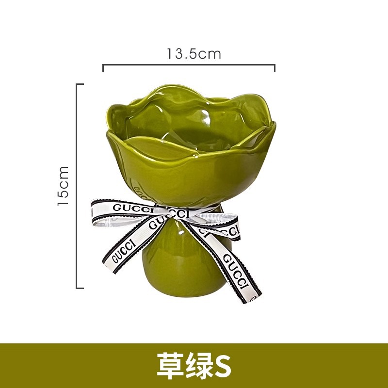 情緒安定花瓶陶磁器花瓶客間に花の生け花を飾る贅沢な高級感のある新しい家のレトロな装飾品