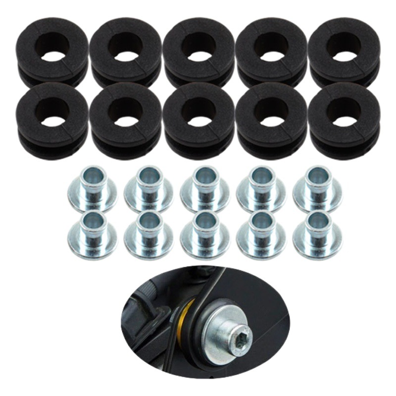 Adecuado para Kawasaki motocicleta buffer lavadora parabrisas pad coche placa de goma pad descompresión pad Shell pad amortiguador buje